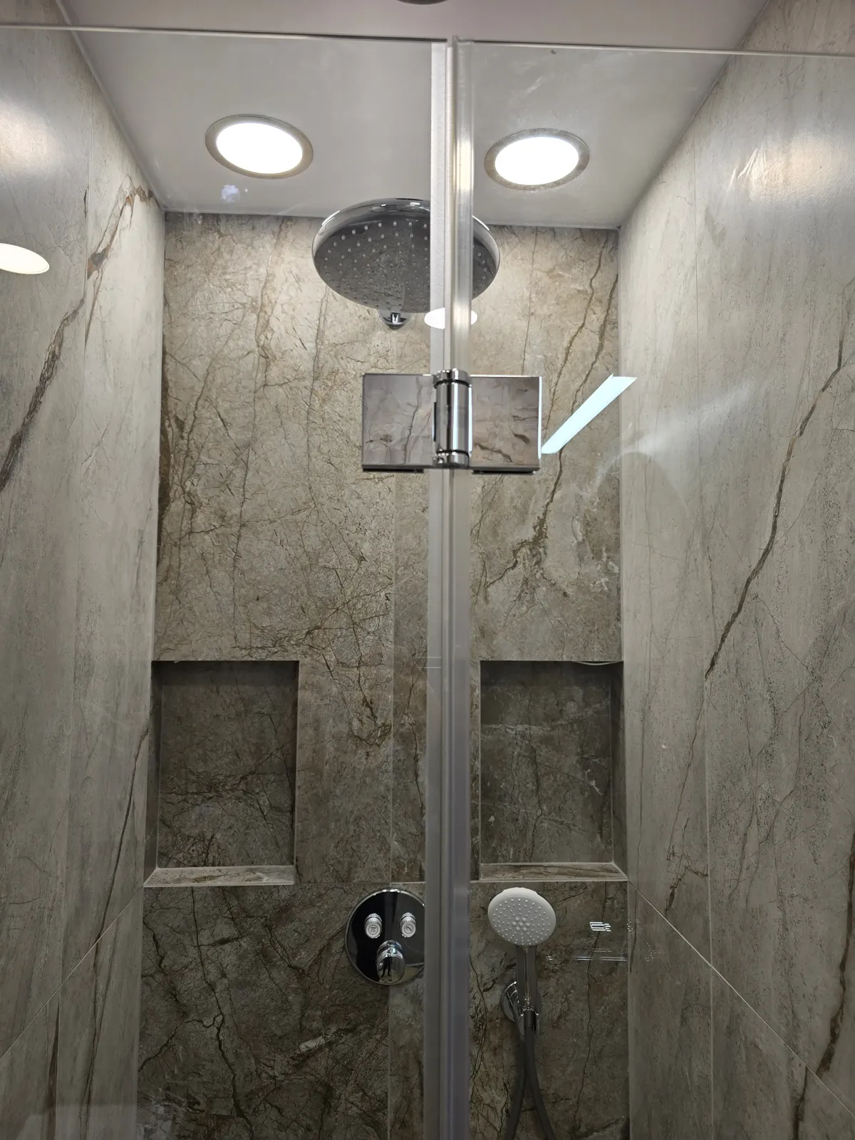 Душ кабина хармоника с обков хром и LuxClear (антиваровито) стъкло — Снимка 7